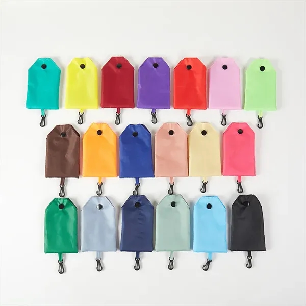 Reusable Folding Tote Bags In a Pouch - Reusable Folding Tote Bags In a Pouch - Image 1 of 2
