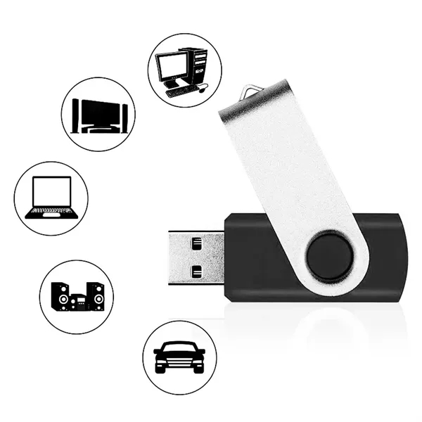 8GB Classic Metal Rotating USB Flash Drive MOQ100PCS - 8GB Classic Metal Rotating USB Flash Drive MOQ100PCS - Image 1 of 2