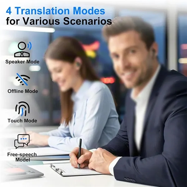 3-in-1 AI Wireless  Language Translation Earbuds - 3-in-1 AI Wireless  Language Translation Earbuds - Image 1 of 2