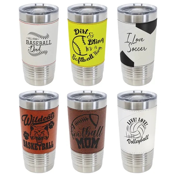 Polar Camel 20oz Leatherette/Stainless Sports Steel Tumblers - Polar Camel 20oz Leatherette/Stainless Sports Steel Tumblers - Image 0 of 15