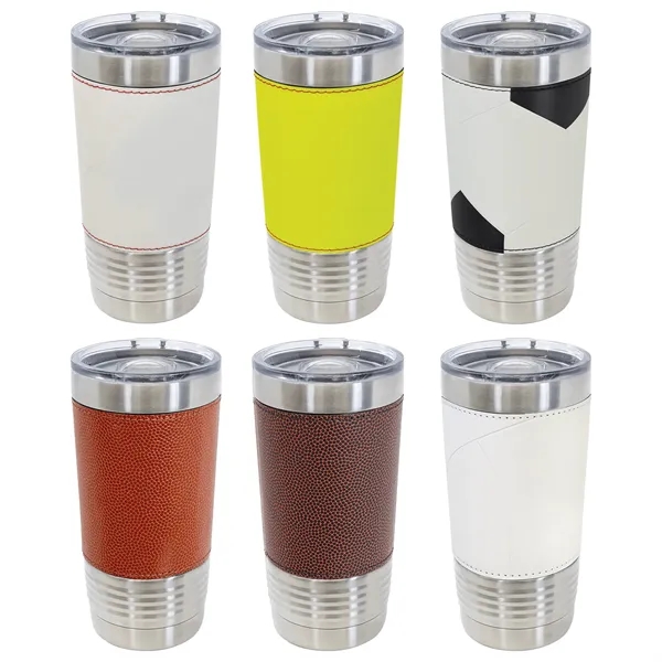 Polar Camel 20oz Leatherette/Stainless Sports Steel Tumblers - Polar Camel 20oz Leatherette/Stainless Sports Steel Tumblers - Image 1 of 15