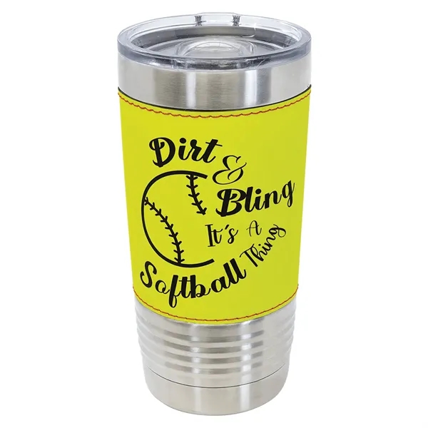 Polar Camel 20oz Leatherette/Stainless Sports Steel Tumblers - Polar Camel 20oz Leatherette/Stainless Sports Steel Tumblers - Image 8 of 15