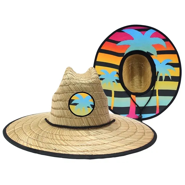 Lifeguard Straw Hat Full Color Underbrim & Patch - Lifeguard Straw Hat Full Color Underbrim & Patch - Image 1 of 1
