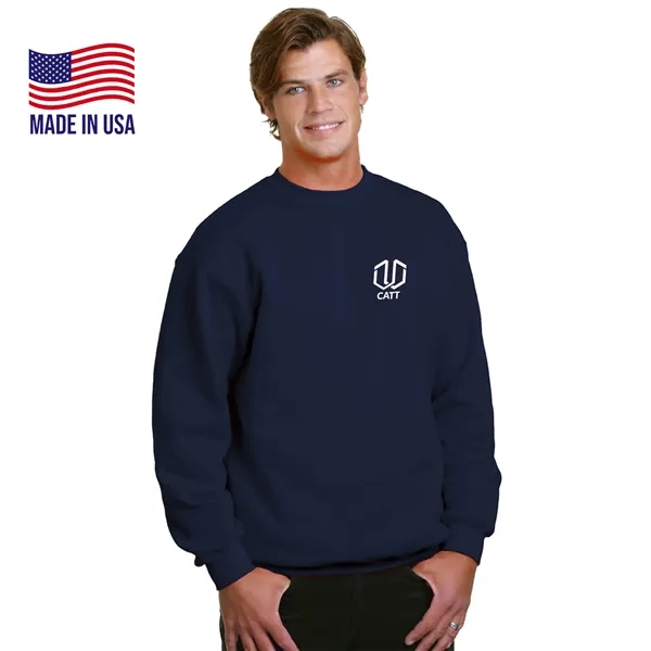 100% USA-Union Made Pre-Shrunk Crewneck Fleece - 100% USA-Union Made Pre-Shrunk Crewneck Fleece - Image 0 of 3