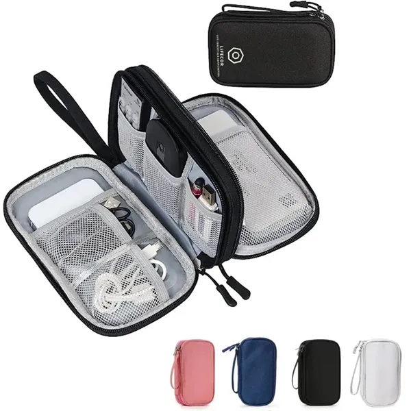 Travel Cable Electronic Accessory Storage Tote Bag - Travel Cable Electronic Accessory Storage Tote Bag - Image 0 of 3