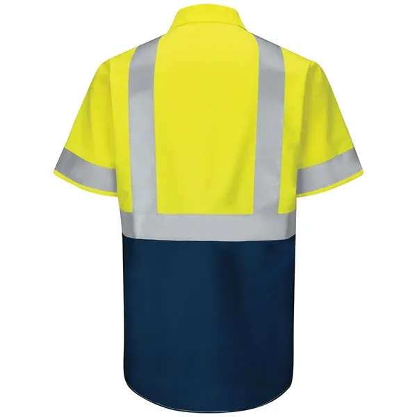 Red Kap® Men's High Vis Shortsleeve Colorblock Ripstop Shirt - Red Kap® Men's High Vis Shortsleeve Colorblock Ripstop Shirt - Image 5 of 5