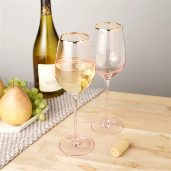 Twine Living® Rose Crystal White Wine Glass - Twine Living® Rose Crystal White Wine Glass - Image 3 of 7