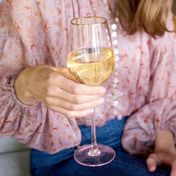 Twine Living® Rose Crystal White Wine Glass - Twine Living® Rose Crystal White Wine Glass - Image 6 of 7