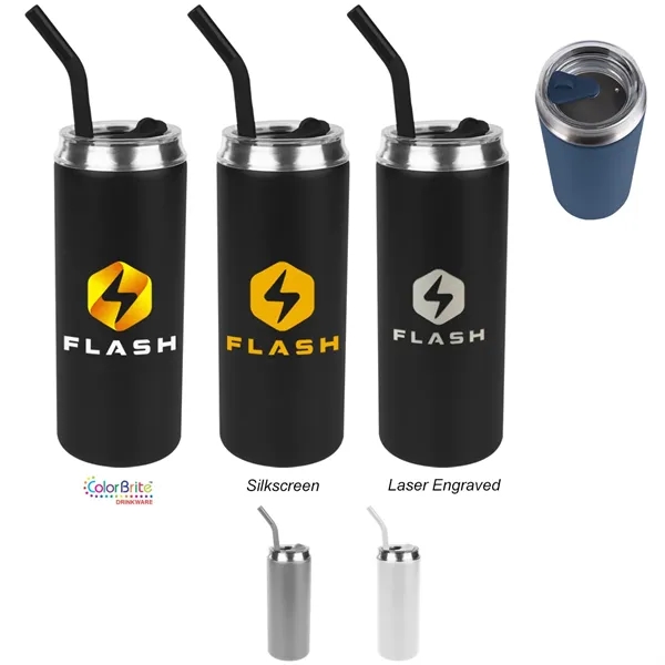 20 Oz. Can Shaped Stainless Steel Tumbler - 20 Oz. Can Shaped Stainless Steel Tumbler - Image 6 of 9