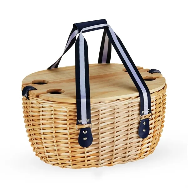 Twine Living® Central Park Willow Picnic Basket Set for Four - Twine Living® Central Park Willow Picnic Basket Set for Four - Image 6 of 6