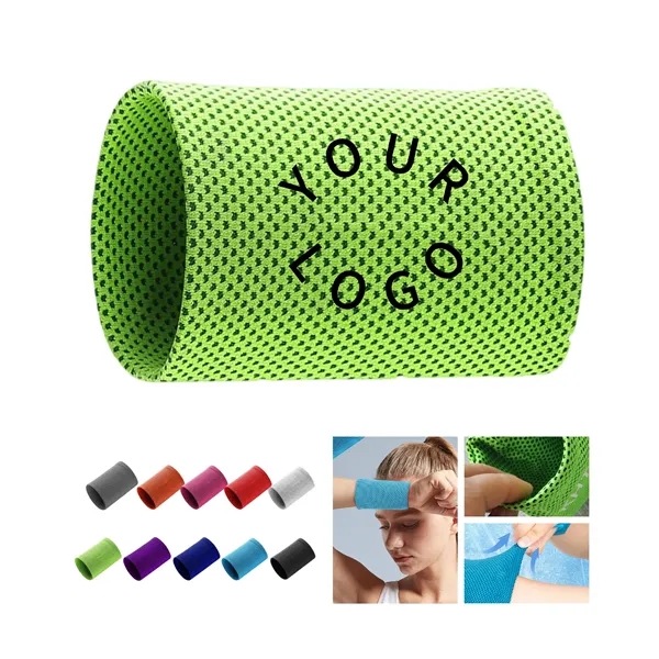 Sweat-Absorbing Polyester Sports Wristband - Sweat-Absorbing Polyester Sports Wristband - Image 0 of 11
