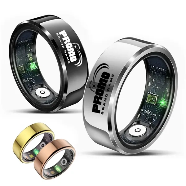 Smart Fitness Ring Health Monitor Heart Rate Sleep Tracking - Smart Fitness Ring Health Monitor Heart Rate Sleep Tracking - Image 0 of 8