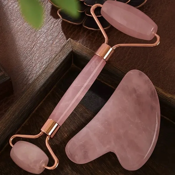 Jade Roller Facial Gua Sha Tool Set Scraping Massage Kit - Jade Roller Facial Gua Sha Tool Set Scraping Massage Kit - Image 5 of 12