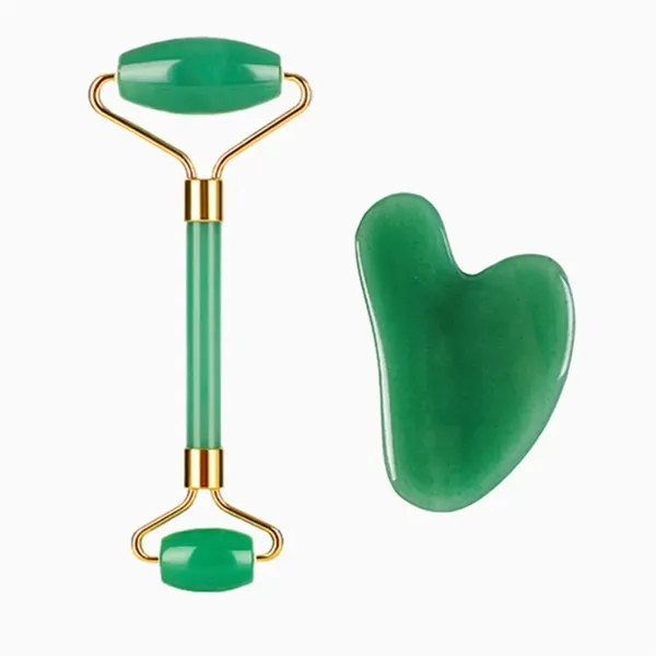 Jade Roller Facial Gua Sha Tool Set Scraping Massage Kit - Jade Roller Facial Gua Sha Tool Set Scraping Massage Kit - Image 10 of 12