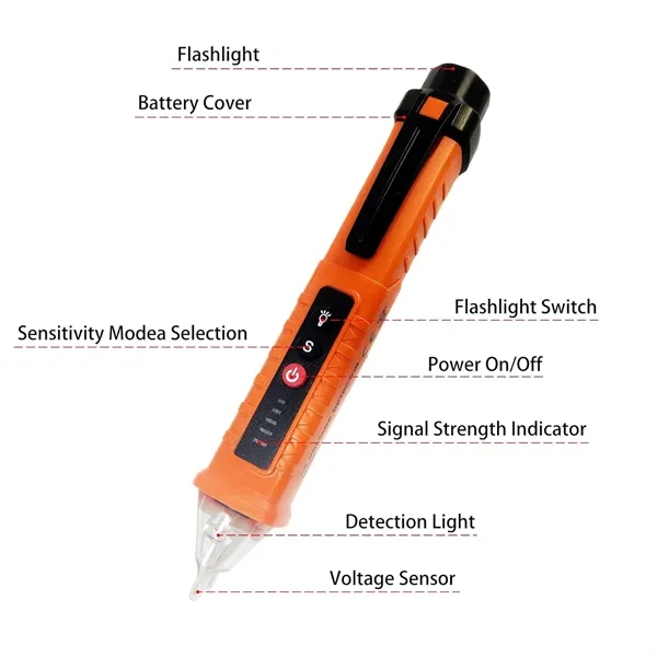 Non Contact Flashlight Voltage Tester Tools - Non Contact Flashlight Voltage Tester Tools - Image 2 of 6