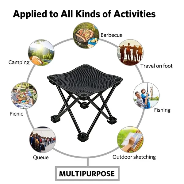 Portable Folding Camping Stool with Carry Bag - Portable Folding Camping Stool with Carry Bag - Image 1 of 1