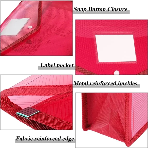 Translucent File Envelope with Snap Closure & Label Slot - Translucent File Envelope with Snap Closure & Label Slot - Image 1 of 2