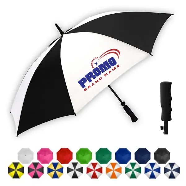 58" Windproof Golf Umbrella Auto Open Travel UV Protection - 58" Windproof Golf Umbrella Auto Open Travel UV Protection - Image 0 of 10