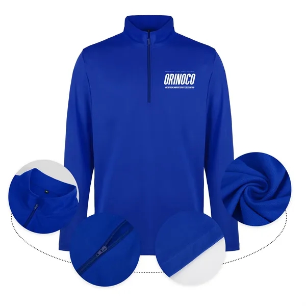 Men's UV Micro Mesh Quarter Zip Pullover - Men's UV Micro Mesh Quarter Zip Pullover - Image 1 of 5