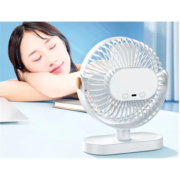 USB Desk Fan,Battery Powered Desktop Table Fans, Camping Fan - USB Desk Fan,Battery Powered Desktop Table Fans, Camping Fan - Image 4 of 4