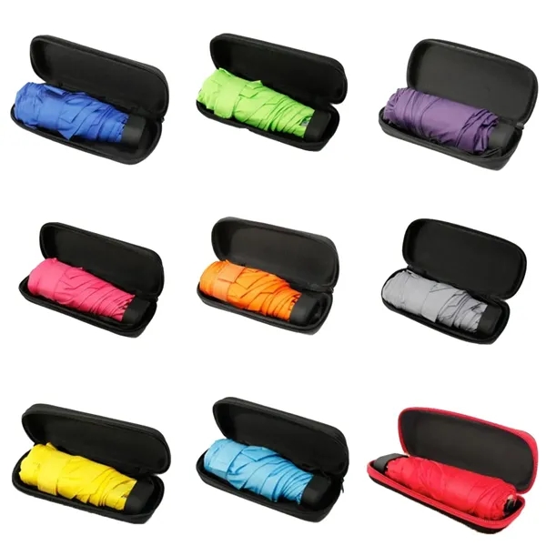 Compact Folding Travel Umbrella with Case Windproof Portable - Compact Folding Travel Umbrella with Case Windproof Portable - Image 6 of 7