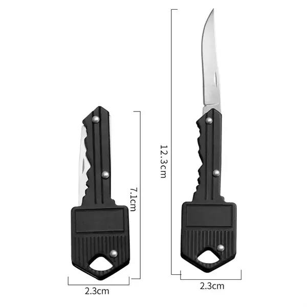 Key Shaped Keychain With Knives - Key Shaped Keychain With Knives - Image 1 of 5