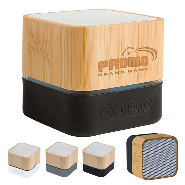 Eco-Friendly Bamboo Wireless Bluetooth Speaker Rechargeable - Eco-Friendly Bamboo Wireless Bluetooth Speaker Rechargeable - Image 0 of 8