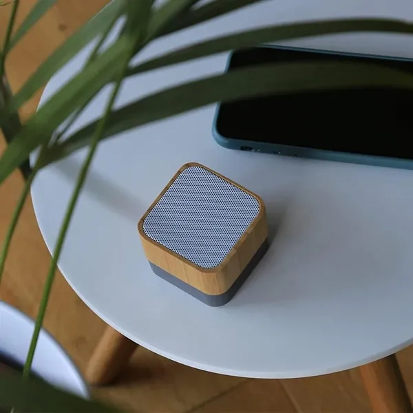 Eco-Friendly Bamboo Wireless Bluetooth Speaker Rechargeable - Eco-Friendly Bamboo Wireless Bluetooth Speaker Rechargeable - Image 3 of 8