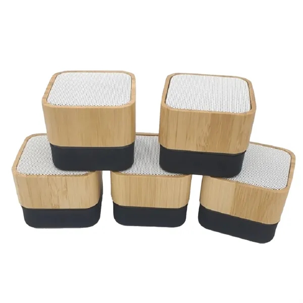Eco-Friendly Bamboo Wireless Bluetooth Speaker Rechargeable - Eco-Friendly Bamboo Wireless Bluetooth Speaker Rechargeable - Image 5 of 8