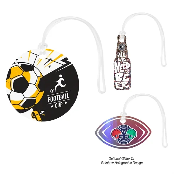 Custom Acrylic Bag Tag - Custom Shape 5"