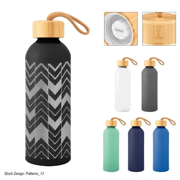 25 Oz. Full Laser Blaire Recycled Aluminum Bottle With Ba...