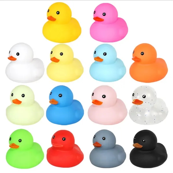Colorful Rubber Duck Mini Floating Bath Toys Squeezable - Colorful Rubber Duck Mini Floating Bath Toys Squeezable - Image 4 of 7