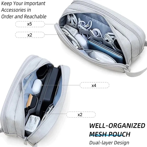 Large Capacity Tech Organizer Waterproof Accessories Case - Large Capacity Tech Organizer Waterproof Accessories Case - Image 2 of 8