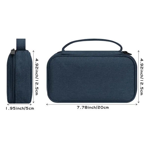 Portable Travel Electronics Organizer Case Cable Tech Pouch - Portable Travel Electronics Organizer Case Cable Tech Pouch - Image 1 of 6