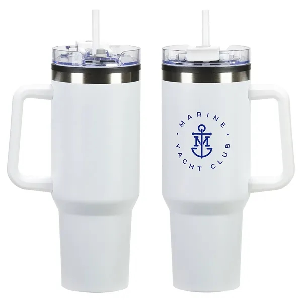 Ohana 40 oz Stainless Steel/Polypropylene Mug with Color-Mat - Ohana 40 oz Stainless Steel/Polypropylene Mug with Color-Mat - Image 4 of 4