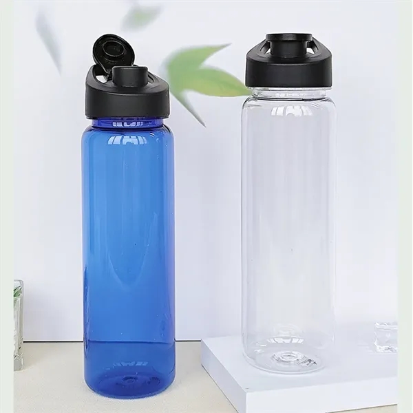 24 oz. Sports Plastic Water Bottle with Flip Lid BPA-Free - 24 oz. Sports Plastic Water Bottle with Flip Lid BPA-Free - Image 2 of 5