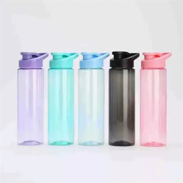 24 oz. Sports Plastic Water Bottle with Flip Lid BPA-Free - 24 oz. Sports Plastic Water Bottle with Flip Lid BPA-Free - Image 3 of 5