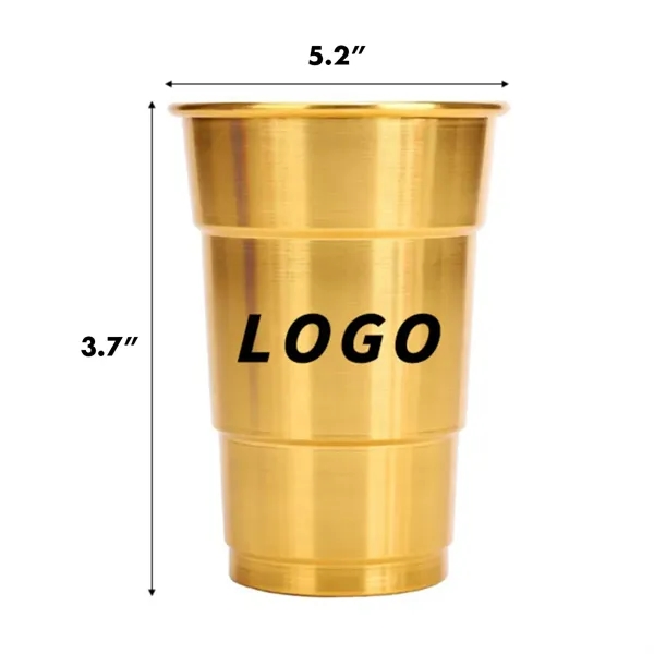 16 oz. Stadium Aluminum Reusable Cups Custom Beer Mug - 16 oz. Stadium Aluminum Reusable Cups Custom Beer Mug - Image 1 of 9