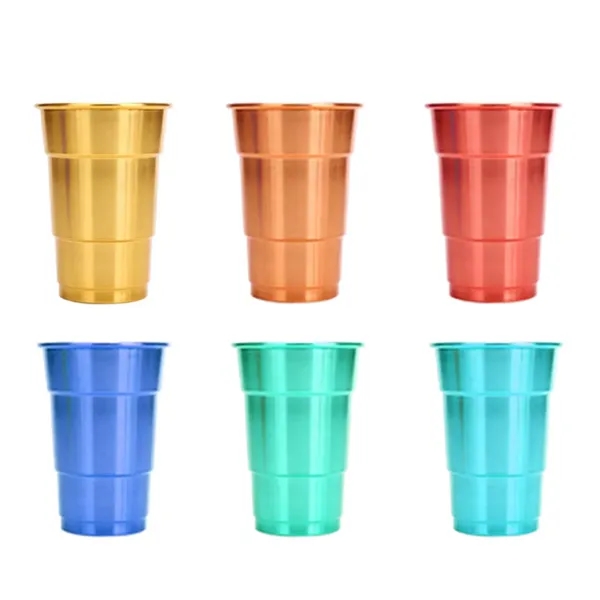 16 oz. Stadium Aluminum Reusable Cups Custom Beer Mug - 16 oz. Stadium Aluminum Reusable Cups Custom Beer Mug - Image 6 of 9