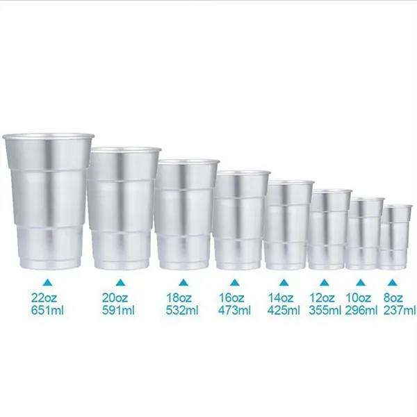 16 oz. Stadium Aluminum Reusable Cups Custom Beer Mug - 16 oz. Stadium Aluminum Reusable Cups Custom Beer Mug - Image 9 of 9