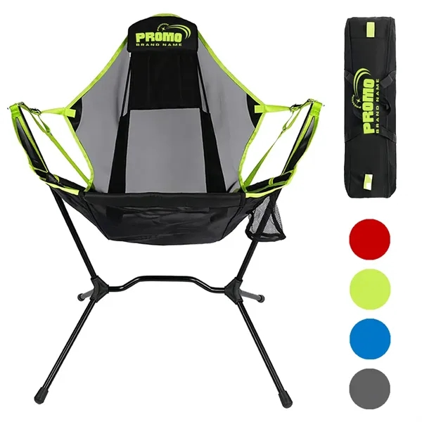 Portable Folding Hammock Camping Chair Beach Moon Lounger - Portable Folding Hammock Camping Chair Beach Moon Lounger - Image 0 of 8