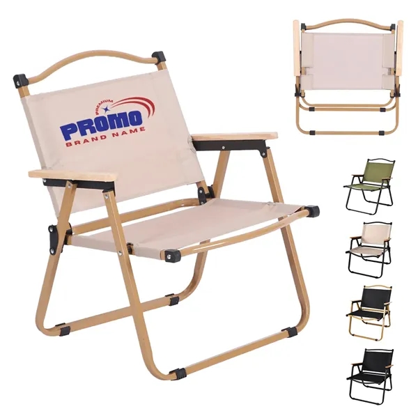 Folding Outdoor Camping Chair with Armrests Portable Picnic - Folding Outdoor Camping Chair with Armrests Portable Picnic - Image 0 of 7