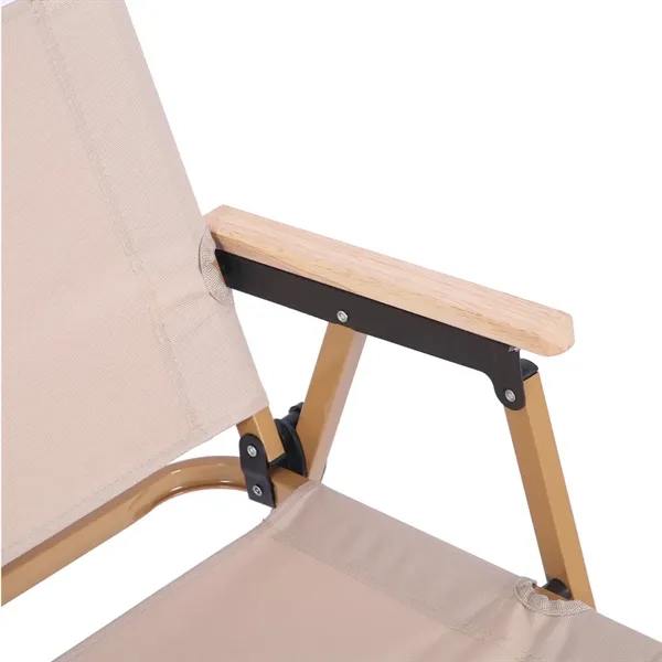 Folding Outdoor Camping Chair with Armrests Portable Picnic - Folding Outdoor Camping Chair with Armrests Portable Picnic - Image 2 of 7