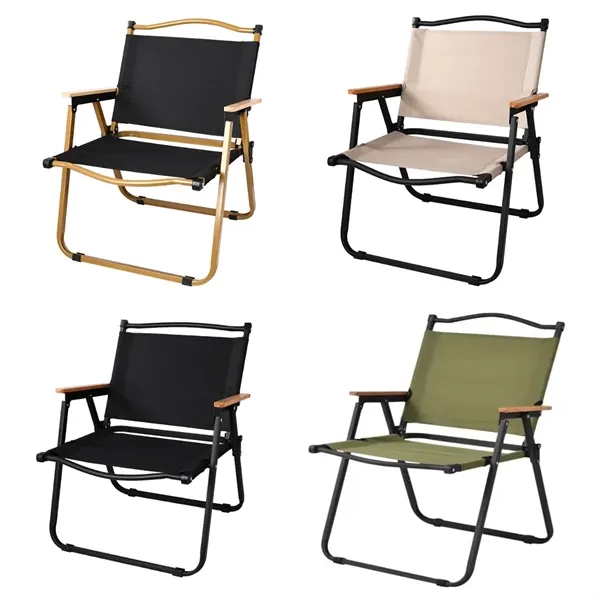Folding Outdoor Camping Chair with Armrests Portable Picnic - Folding Outdoor Camping Chair with Armrests Portable Picnic - Image 7 of 7