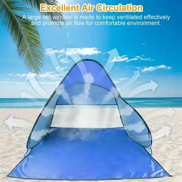 Pop-Up Beach Tent UV Protection Waterproof Portable Shade - Pop-Up Beach Tent UV Protection Waterproof Portable Shade - Image 2 of 8