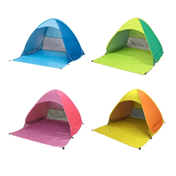 Pop-Up Beach Tent UV Protection Waterproof Portable Shade - Pop-Up Beach Tent UV Protection Waterproof Portable Shade - Image 6 of 8