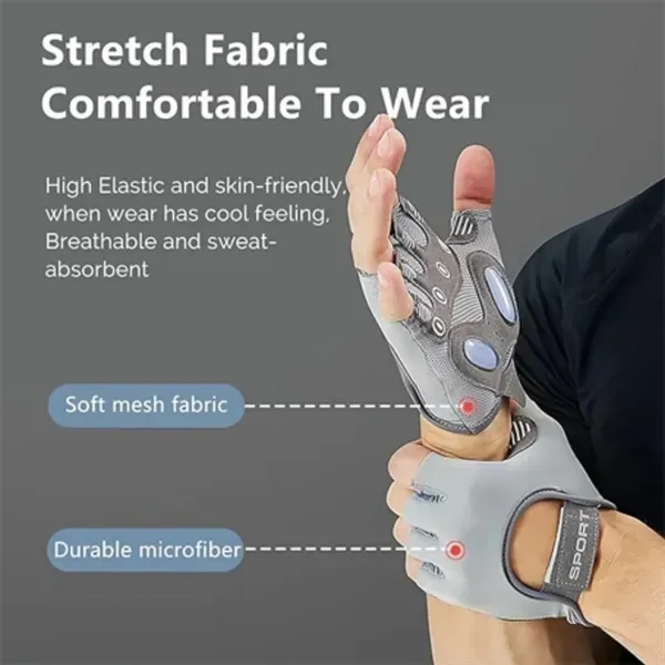 Fitness weightlifting breathable non-slip training gloves - Fitness weightlifting breathable non-slip training gloves - Image 3 of 4