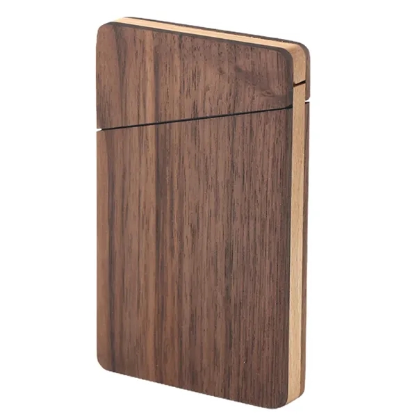 Portable Slim Wooden Business Wood Card Holder Case - Portable Slim Wooden Business Wood Card Holder Case - Image 1 of 5