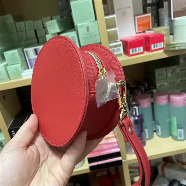7'' round three-dimensional tote Makeup Bag - 7'' round three-dimensional tote Makeup Bag - Image 3 of 4
