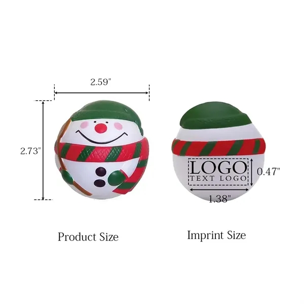 Snowman Stress Ball - Snowman Stress Ball - Image 1 of 5